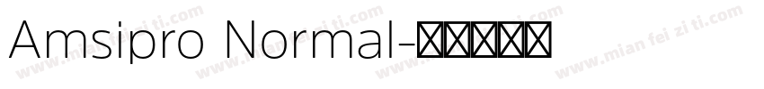 Amsipro Normal字体转换
